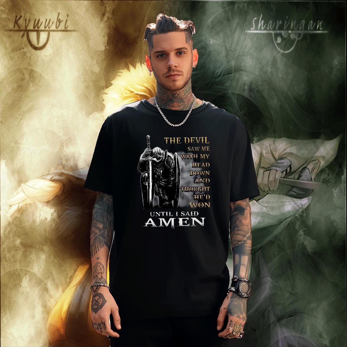 Custom T-Shirts for Men letter Clothings 230g Pure Cotton High Street Hip Hop Designer DIY Logo Oversized Crew Neck Tshirt for Man Woman