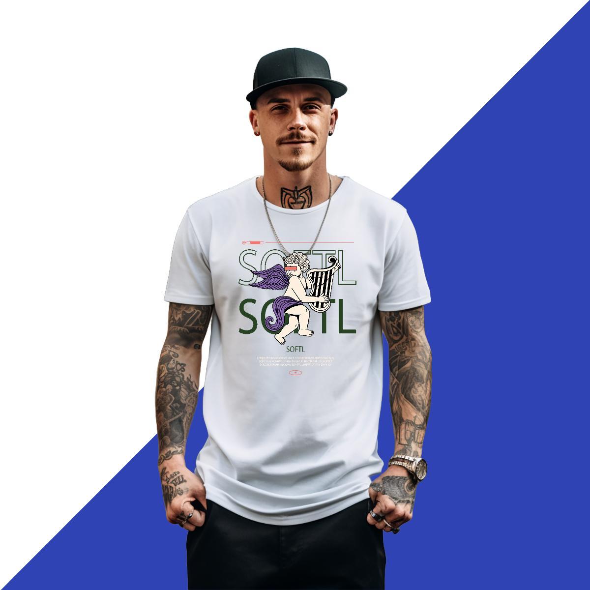 Fashion T Shirts Men person Polos 230g 100% Cotton Spring Summer Cool DIY Crew Neck Men Clothes T-Shirt