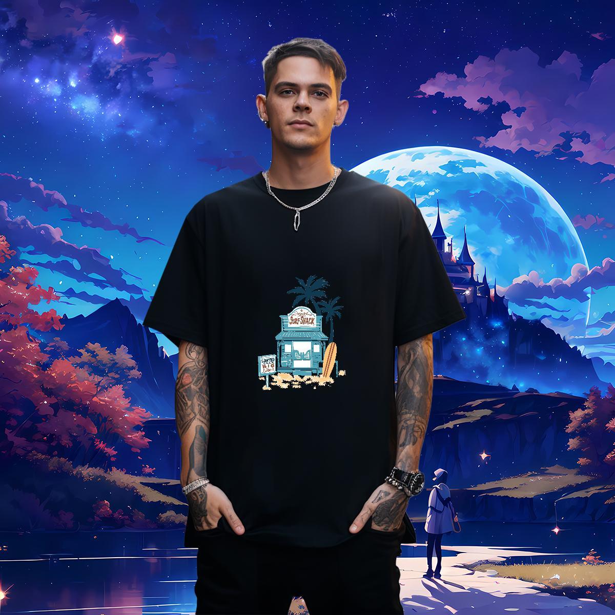 Designer Fashion Men T Shirts tree Wear 230g Cotton Sport Brand Cartoon Printing L-4XL Breathable Short Sleeve Mens Tshirts