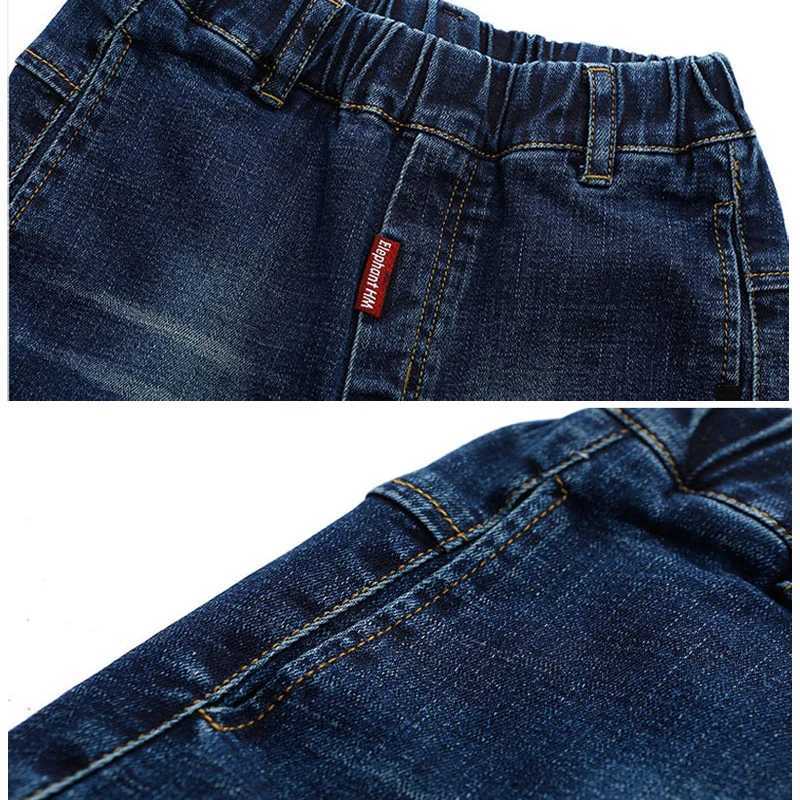 Jeans 4-11Y Fashion Childrens Jeans Boy Denim Trousers Kids Clothes Baby Boys Elastic Waist Pants Slim Jeans For Boy