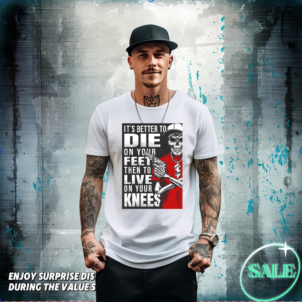 Classic Casual T Shirt For Man skull Tees 230g Cotton Beach Brand Oversized 3XL 4XL Breathable Short Sleeve Men Tops Tees