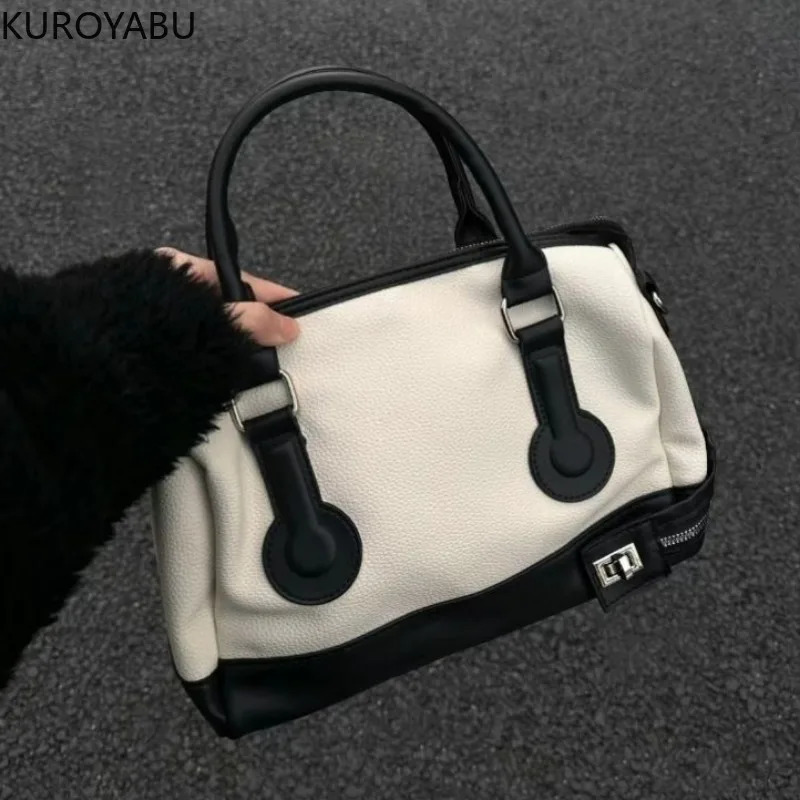 Womens Handbag Boston Vintage Shoulder Bags Large Capacity Crossbody Bag FashionSquare Bag High Quality Top-handle 240805