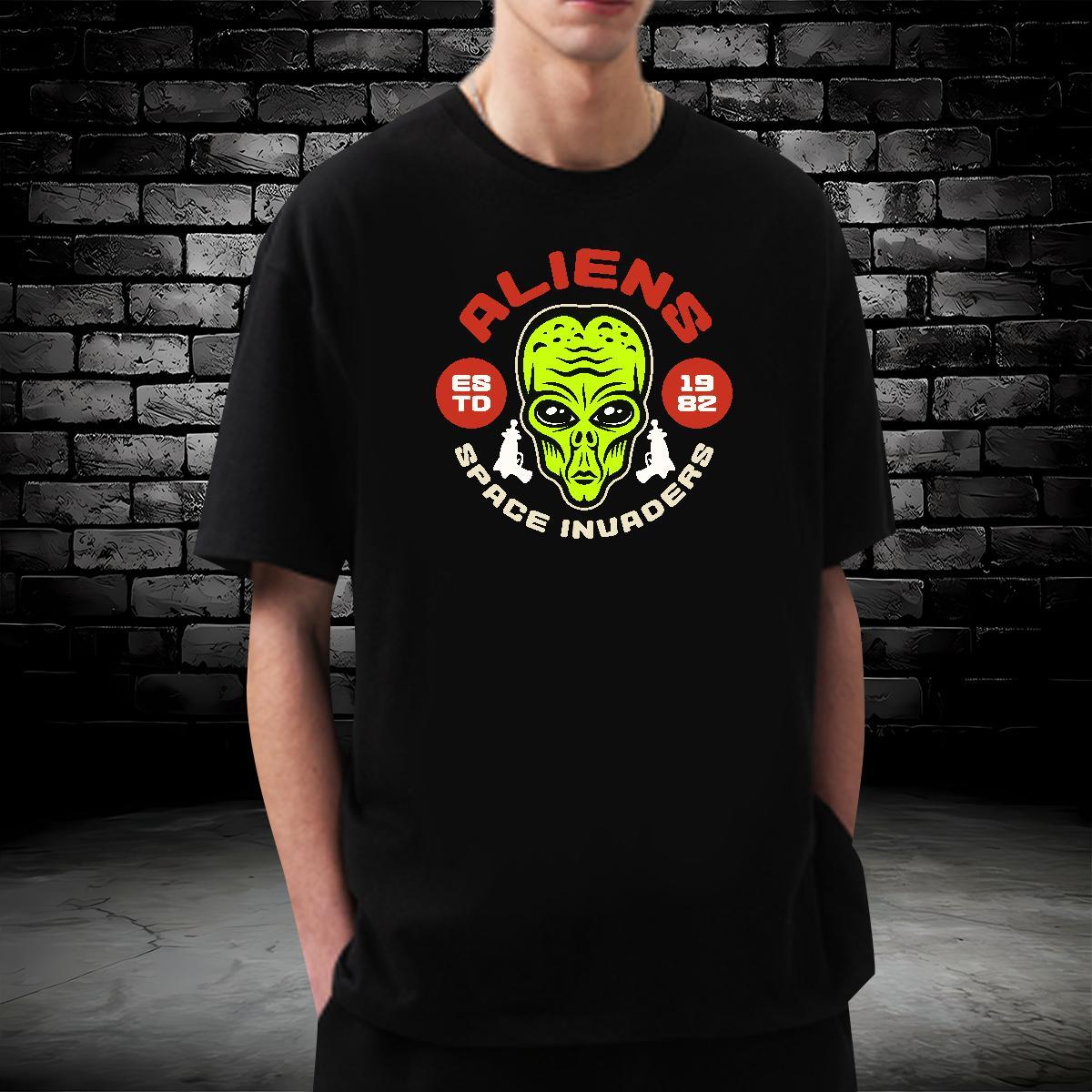 Classic T shirt ET Tops Shirt 100% Cotton 230g Outdoor Designer Graphic O-Neck Short Sleeve Couples T Shirts