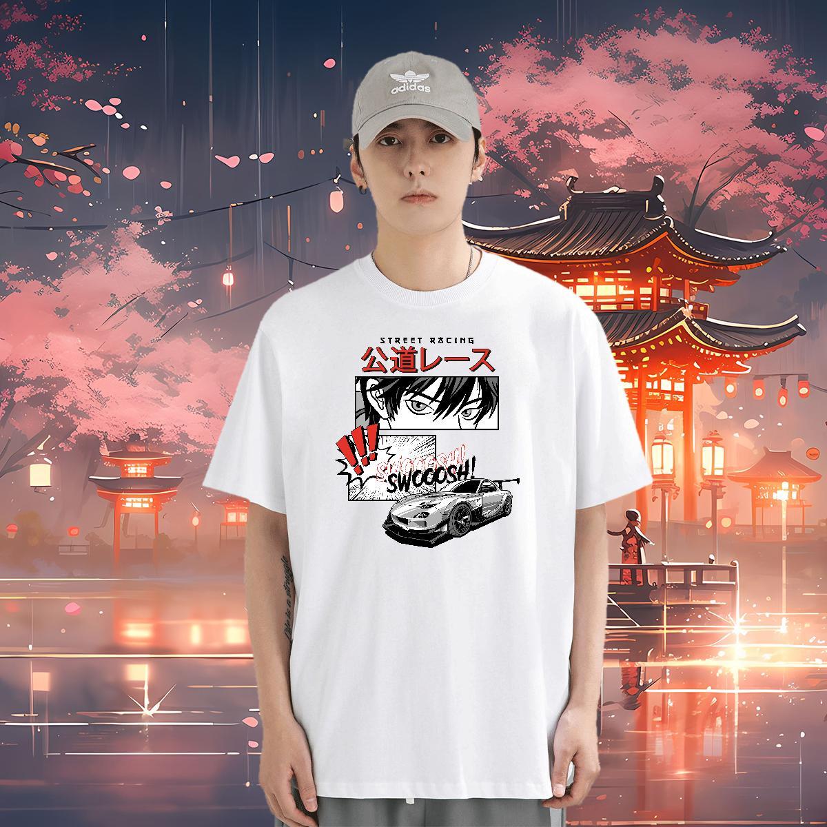 Designer Men T Shirts car Polos 230g Pure Cotton Daily Wear Brand Custom Printing O Neck Short Sleeves Men Clothes T-Shirt
