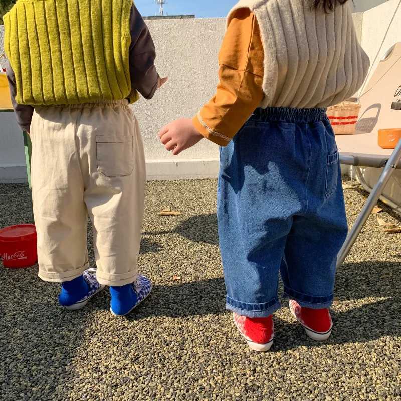 Jeans Spring new design Kids jeans Children 2 colors loose denim Hip pants