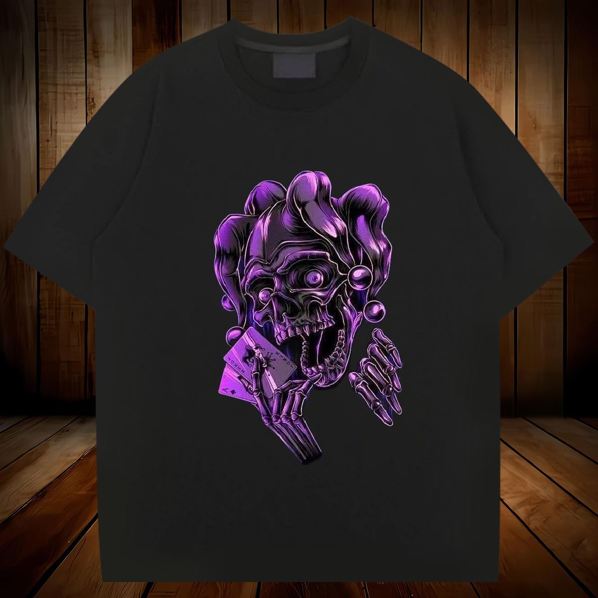 Designer Fashion Man T Shirts skull Tops 230g Pure Cotton Hip Hop Street Wholesale Custom Anime Breathable Short Sleeve Tshirt for Man Woman