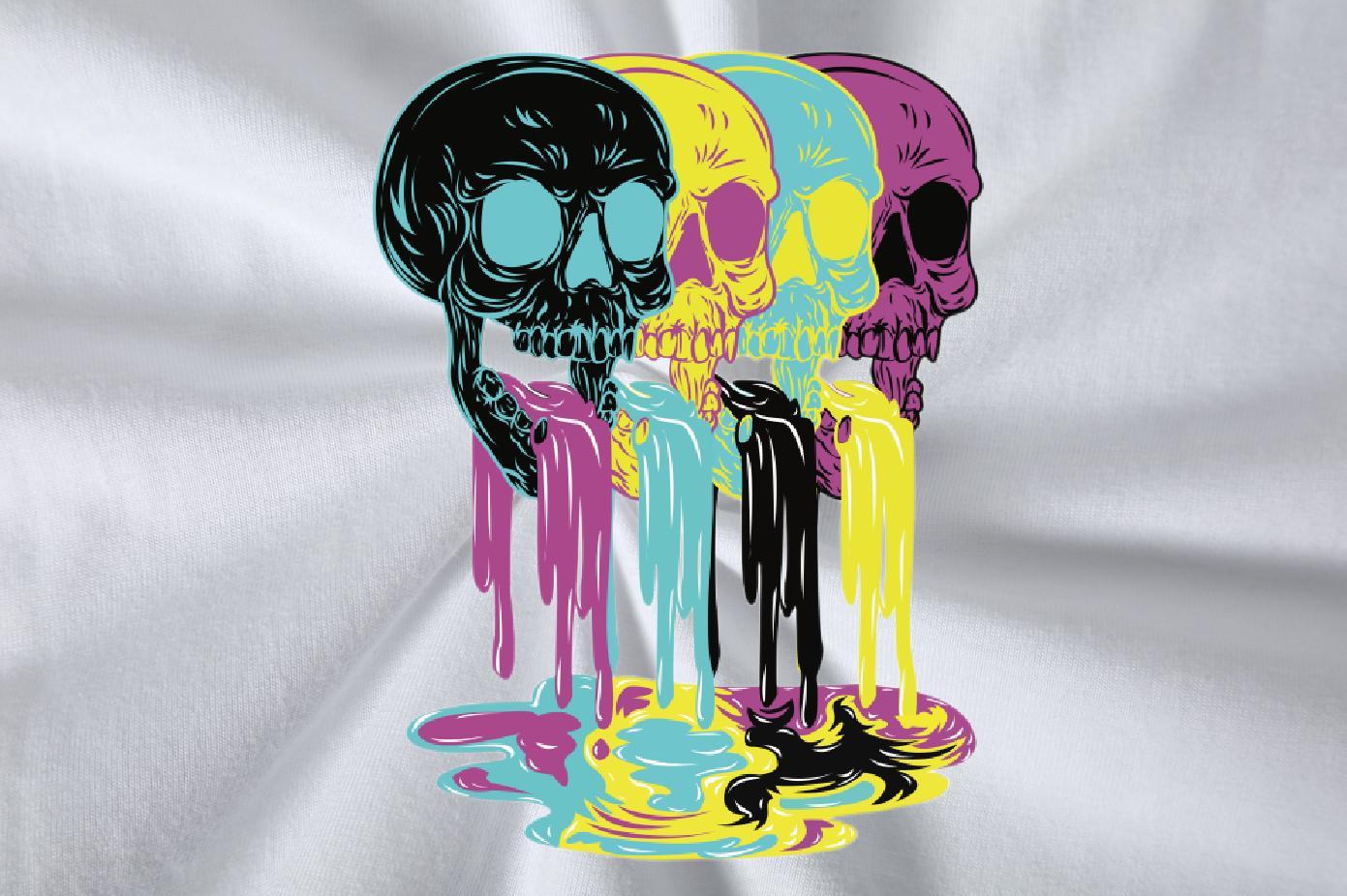 Stylist Men T Shirts skull Tops 230g Pure Cotton Street wear Hip Hop Classic Custom Print Plus Size Breathable Short Sleeve Men Tops Tees