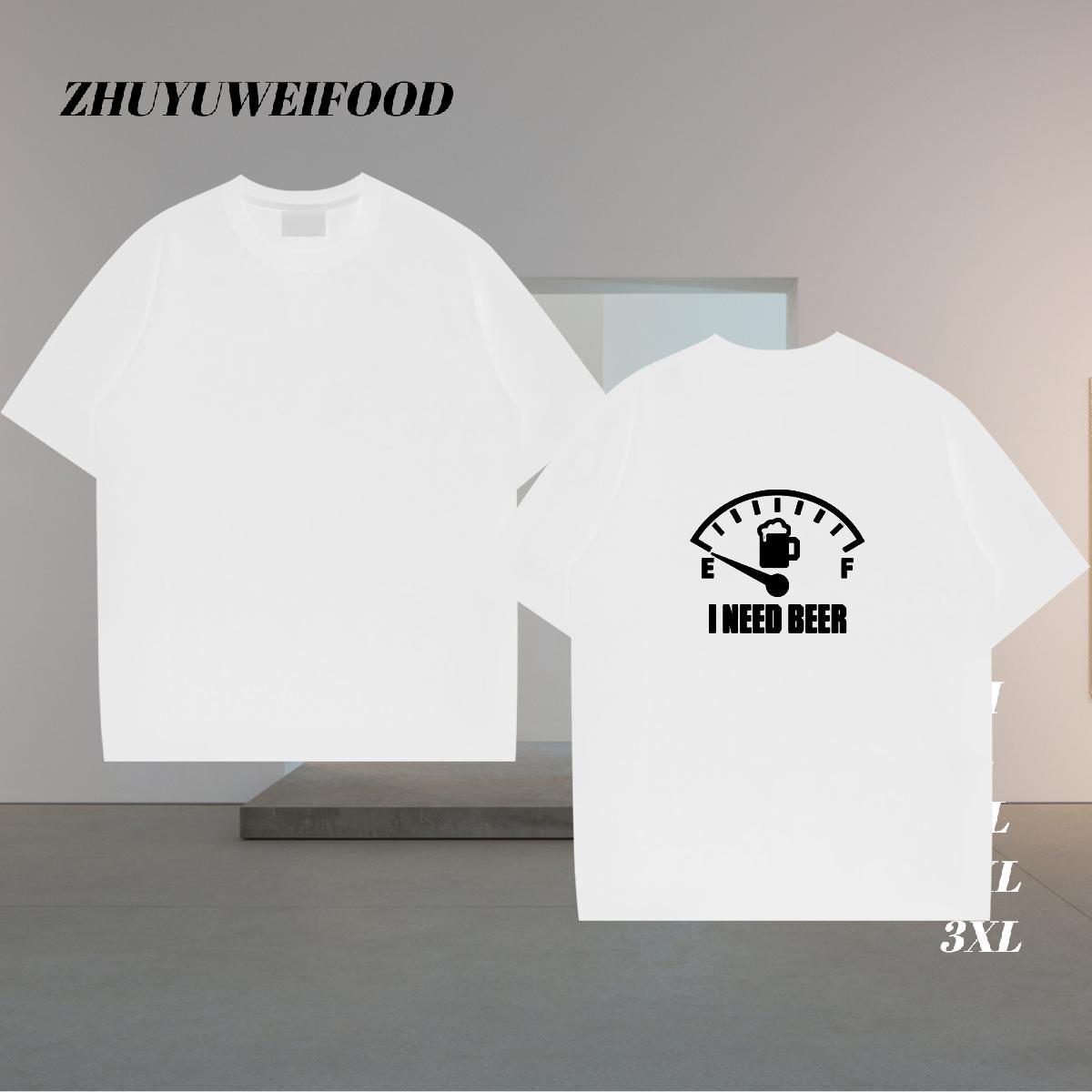 DIY Customized T shirt letter Clothes 230g Cotton Hip Hop Loose Floral Print Breathable Crew Neck Couples T Shirts
