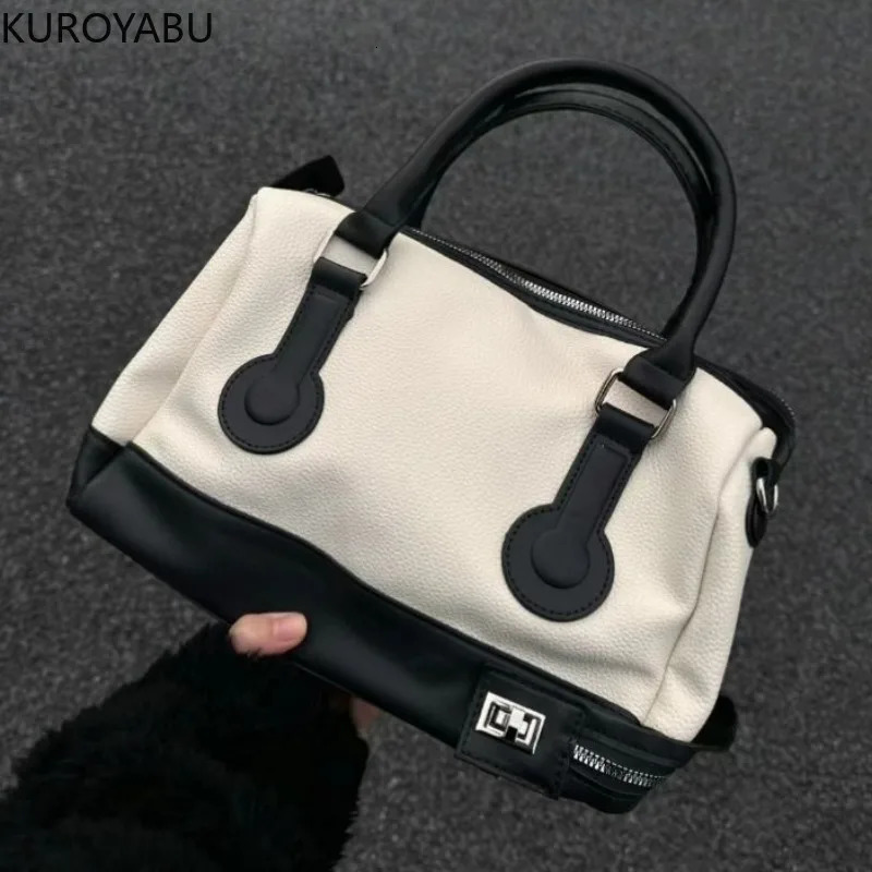 Womens Handbag Boston Vintage Shoulder Bags Large Capacity Crossbody Bag FashionSquare Bag High Quality Top-handle 240805