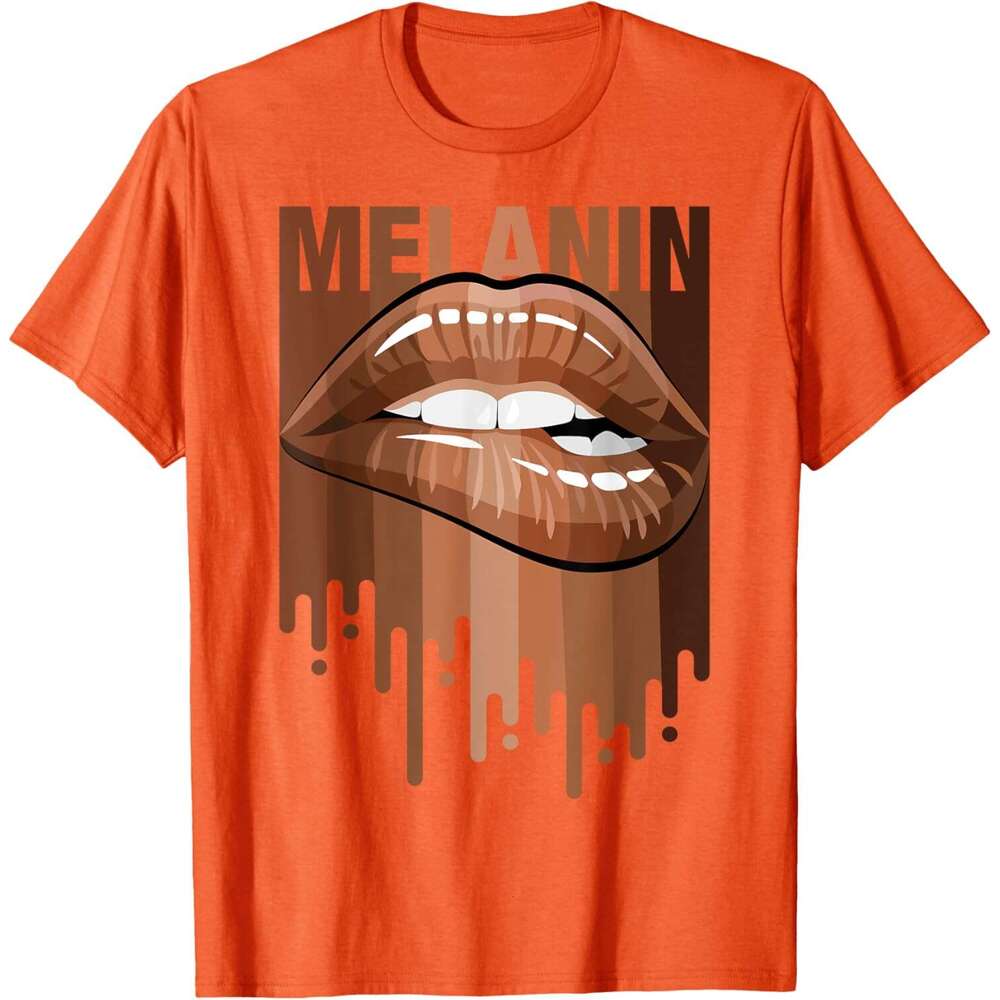 2025S Fashion Designer T Shirt For Mens Cool Melanin Girl Lips Tees Black Girls Magic Style T Shirt Shirts Tshirt Graphic Tee Casual Tops Clothes Shor