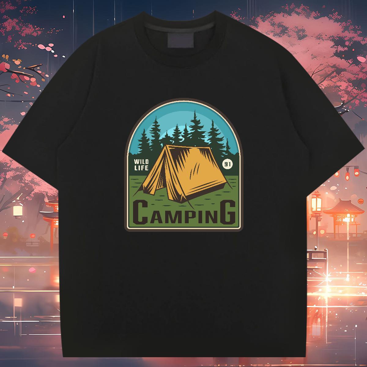 Fashion New T-Shirts for Men letter Top Tees 230g Cotton Casual Beach Popular Custom Print Oversized Breathable Tshirt for Man Woman
