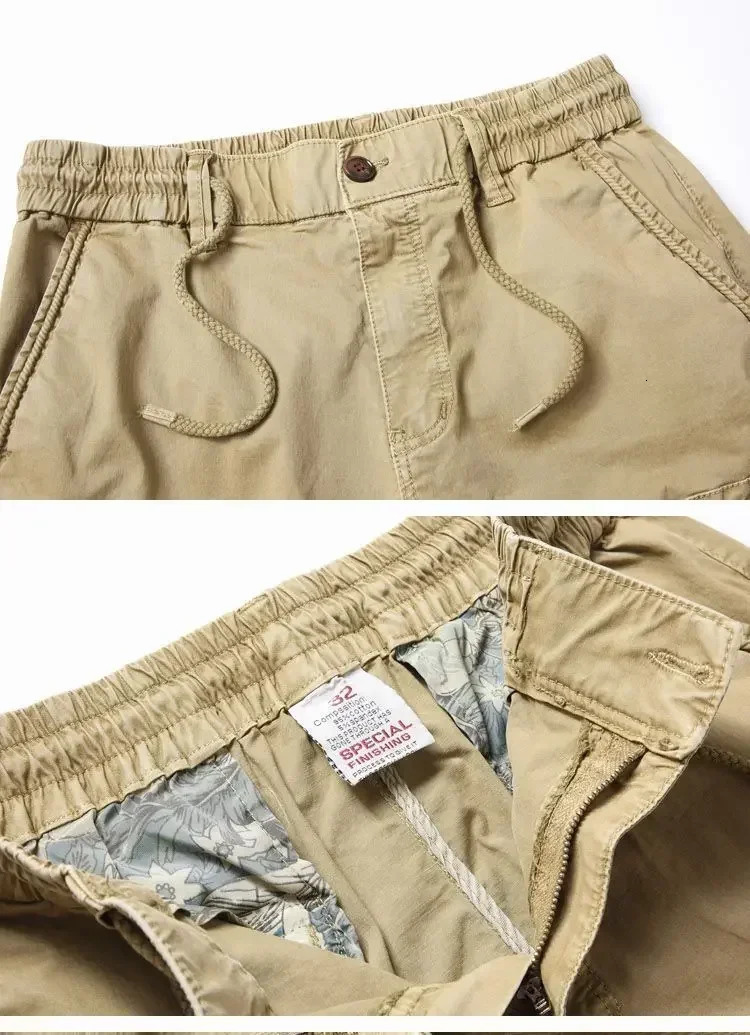 Men Military Tactical Washed Overalls Beam Pants Male Streetwear Casual Cargo for Trousers baggy 240806