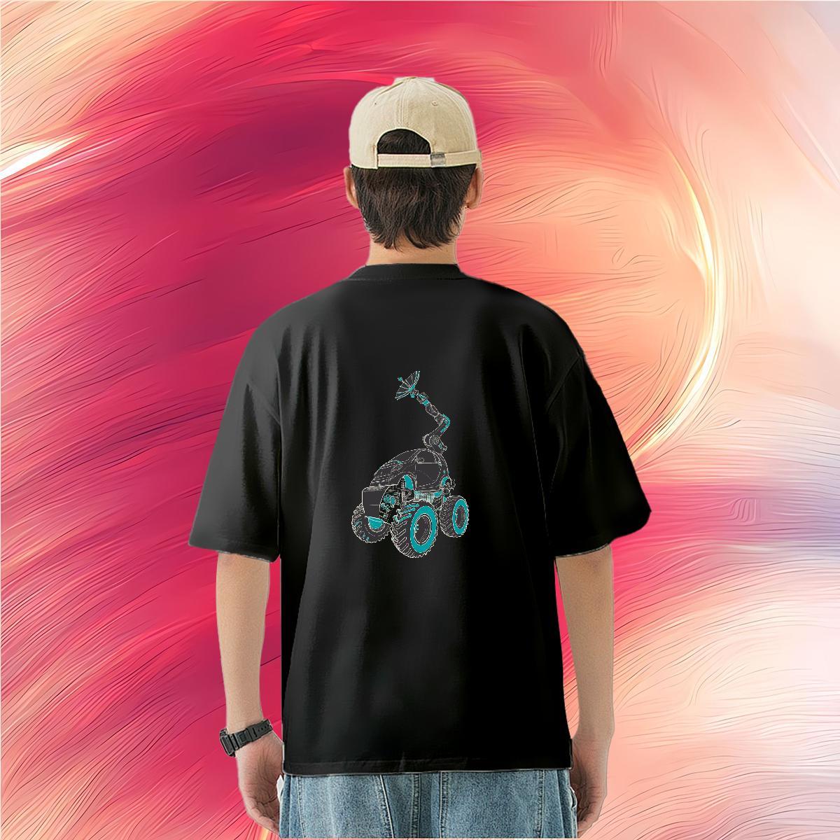 Casual New T-Shirts for Men telecar Tees Shirts 230g 100% Cotton Street Casual High Quality Custom Print Plus Size Round Neck Short Sleeve Men Tees