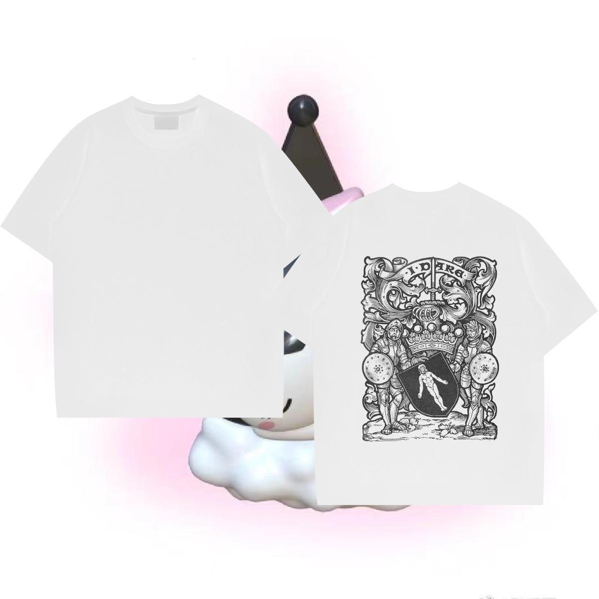 Classic Casual T-Shirts Religion Tee Shirt 230g Cotton Home Outdoor High Quality White Plus Size Breathable Short Sleeve Mens Tshirts