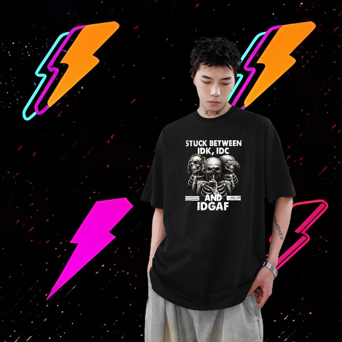 Designer Fashion T Shirt For Man skull Tee Shirt 230g Cotton Sports Casual Cool Floral Print Short Sleeve Soft Men Tees