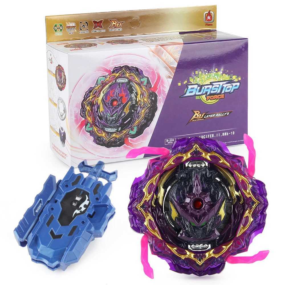 Blayblade Burst B-206 BARRICADE LUCIFER Blablade Sticker Starter Bey Metal Spinning Battle Top w/ String Launcher Gyro Set Y240803