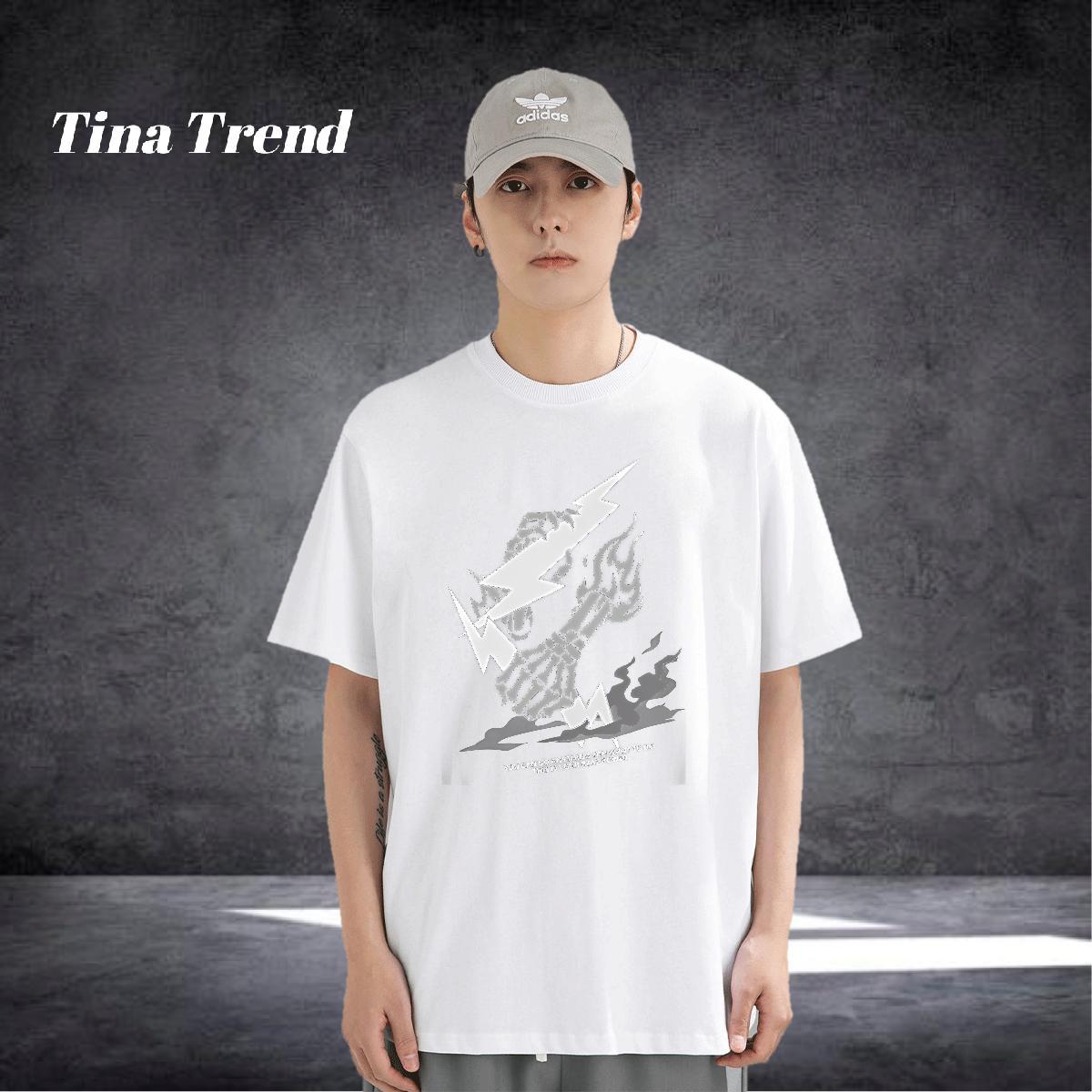2024 Summer Men T Shirts letter Tees 230g Pure Cotton Casual Beach Unisex Plus Size Custom Short Sleeve O-Neck Couples T Shirts