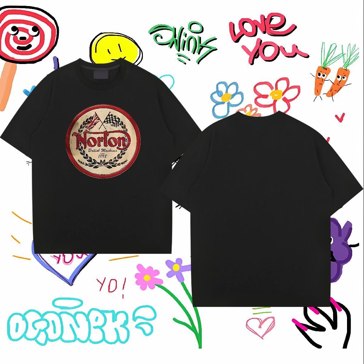 Wholesale T Shirt For Man letter Tops 100% Cotton 230g Hip Hop TOP Quality Black White Short Sleeve Soft Couples T Shirts