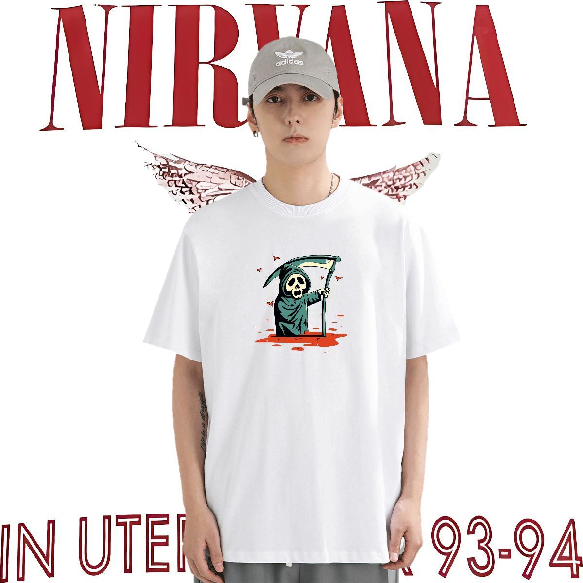 Classic Casual Mens T Shirts skull Tees Shirts 230g Pure Cotton Street wear Hip Hop Cool Custom Printing Crew Neck Men Tees