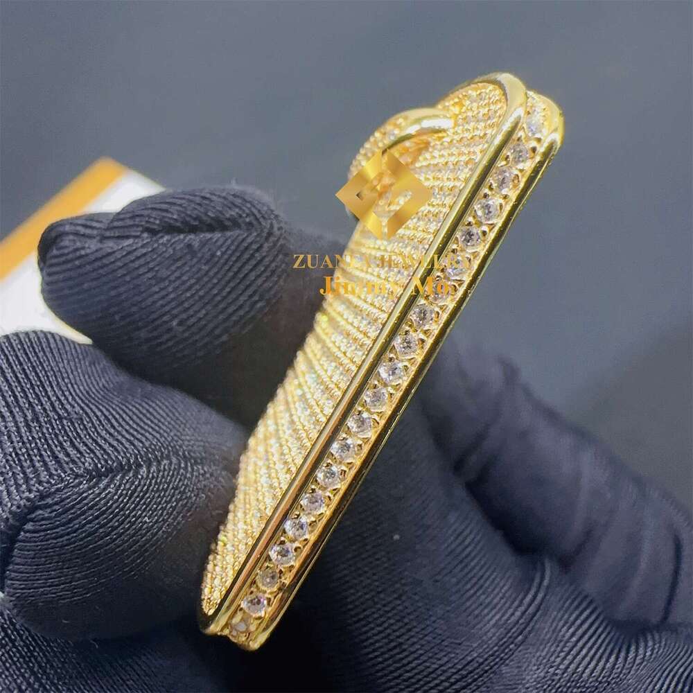 Drop Shipping Pass Tester Factory Price Iced Out Jewellery Hip Hop Sier Vvs1 Moissanite Diamond Dog Tag Pendant