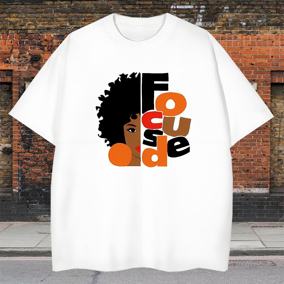 Free Shipping T shirt portrait Wear 230g Cotton Street Loose Fit Custom Anime Breathable Couples T Shirts