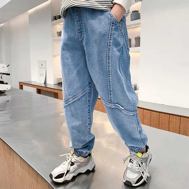 Jeans Blue Baby Spring Autumn Jeans Pants For Boys Children Kids Trousers Clothing Teenagers Gift Home Outdoor High Quality
