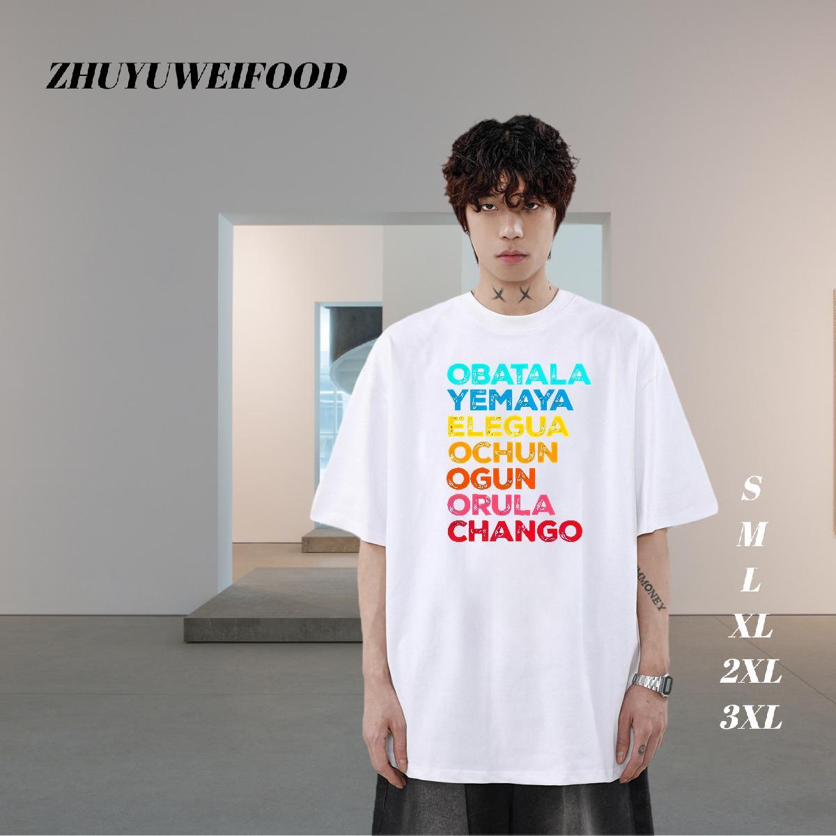 Brand T-Shirts letter Tee Shirt 230g Cotton Casual Loose Graphic Breathable Crew Neck Men Tees
