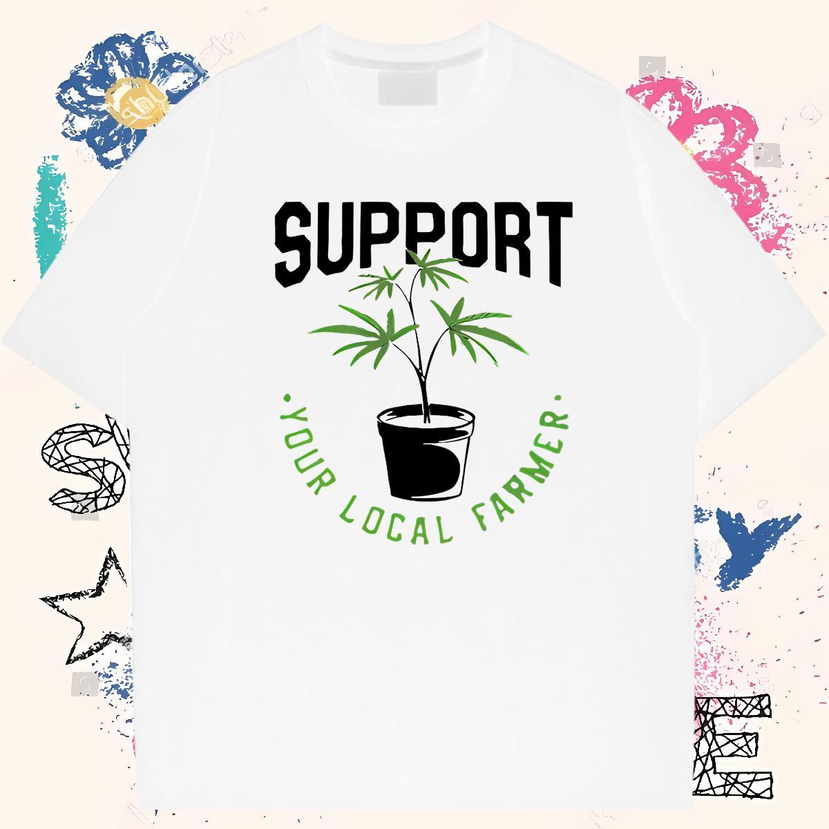 Fashion Casual T Shirts Men letter Tshirts 230g 100% Cotton Street Wear TOP Quality Plus Size Custom Short Sleeve Soft Tshirt for Man Woman