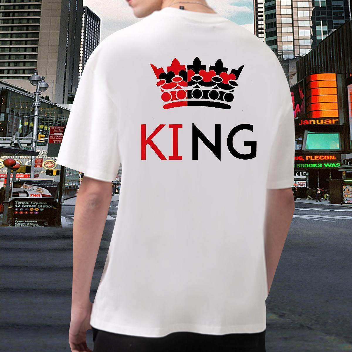 DIY Customized T-Shirts letter Tees 230g Pure Cotton Beach High Quality Oversized 3XL 4XL Round Neck Short Sleeve Men Clothes T-Shirt