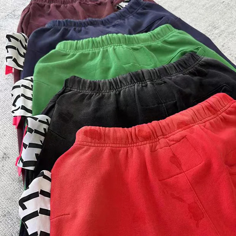 ss RRR123 Pants Men Woman 1 Top Quality Vintage Washed Do Old Graffiti Heavy Fabric Casual Loose Joggers Sweatpants 240806