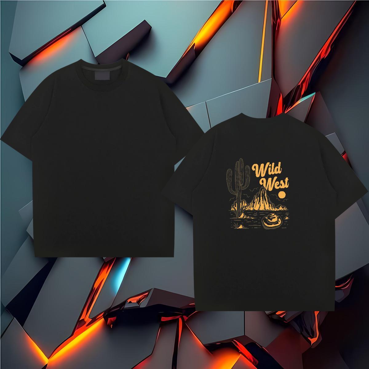 Customized T shirt mountains Tops 230g 100% Cotton Sport Unisex Custom Printed Breathable Men Clothes T-Shirt