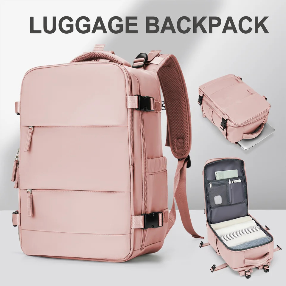 Backpack travel cabin airplane 40x20x25 womens backpack waterproof laptop mens 240807