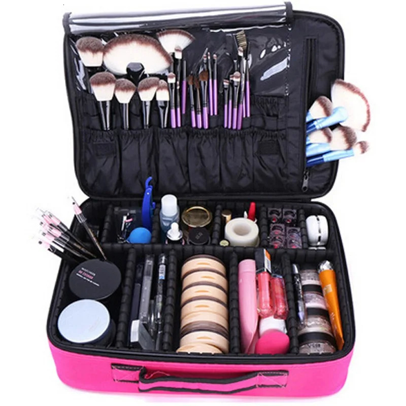 Upgrade Large Capacity Cosmetic Bag -selling Professional Women Travel Makeup Case 240807