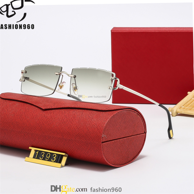 fashion sunglasses luxury woman polarizing men sunglases designer orange glasses rimless outdoor color changing glasses Sonnenbrillen original box