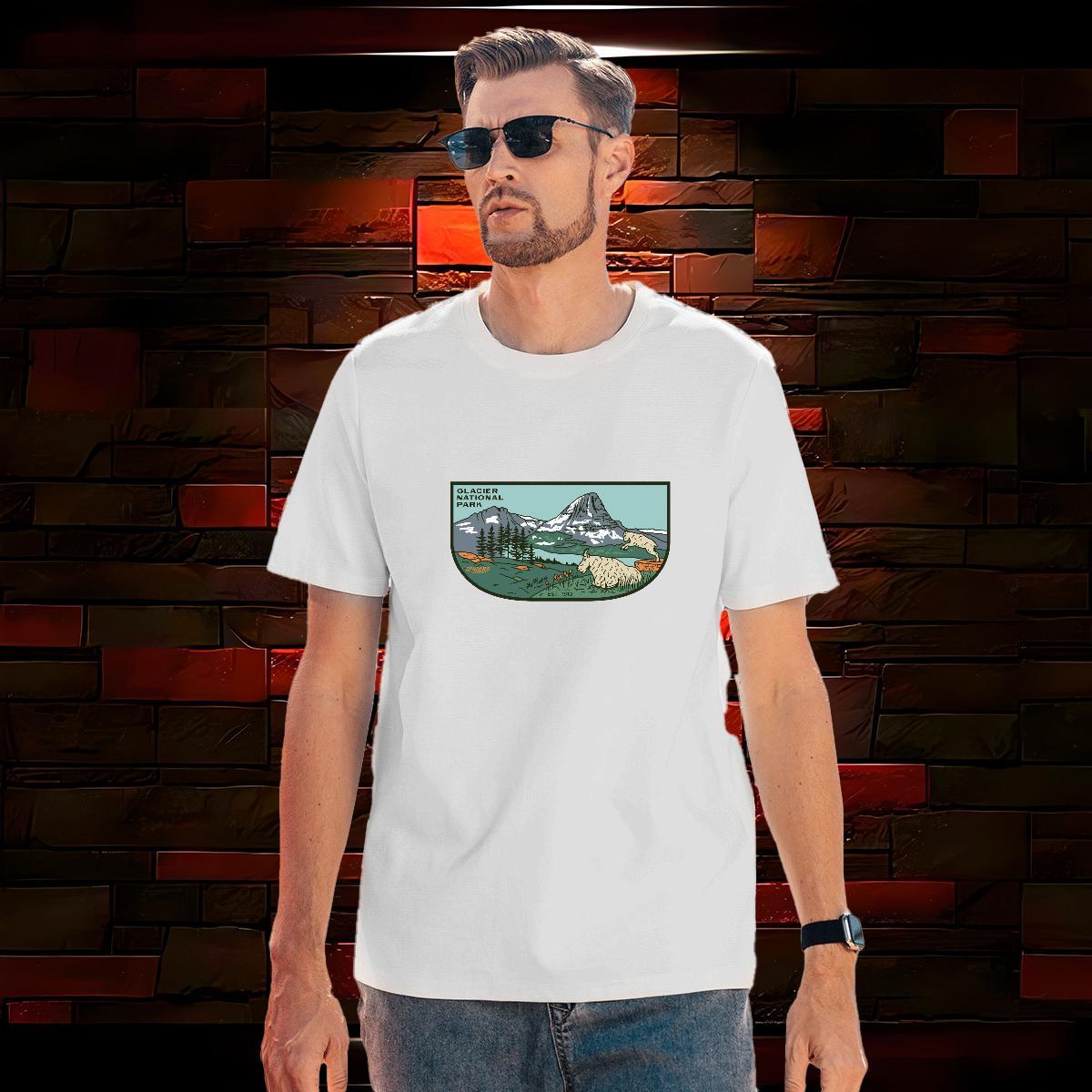 Free Shipping Tshirt for Man Woman mountains 230g Pure Cotton Beach Crew Neck Breathable T-Shirts for Men DIY Printed Casual New Tops Tees