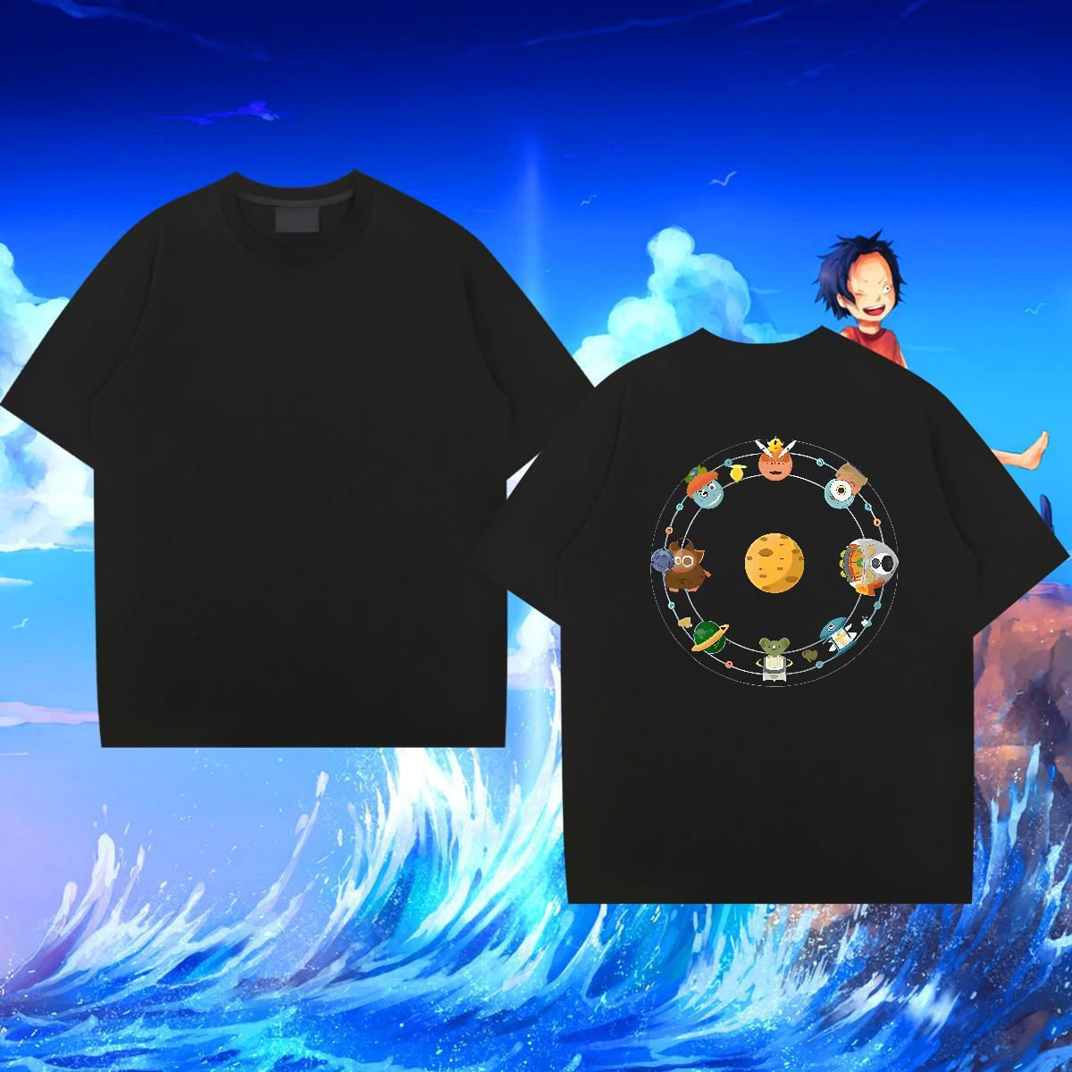Fashion Design Men T Shirts star Tops Tees 100% Cotton 230g Hip Hop Unisex Black White O Neck Short Sleeves Couples T Shirts