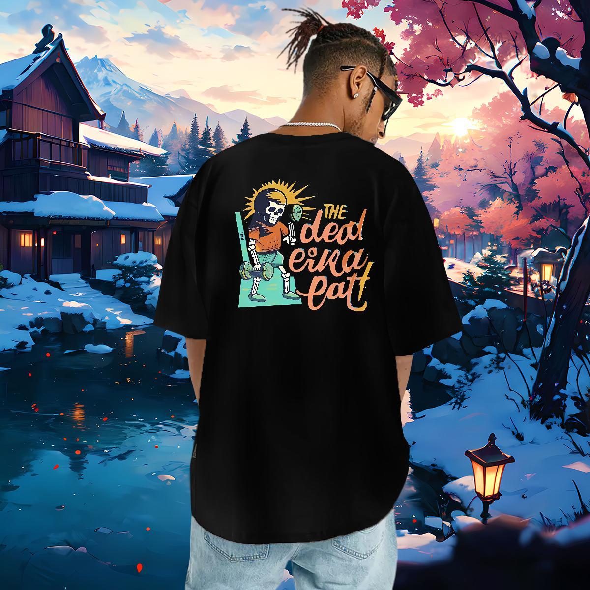 Designer Fashion T shirt skull Top Tees 230g Cotton Casual Daily Wear Unisex Cartoon Print O Neck Short Sleeves Mens Tshirts