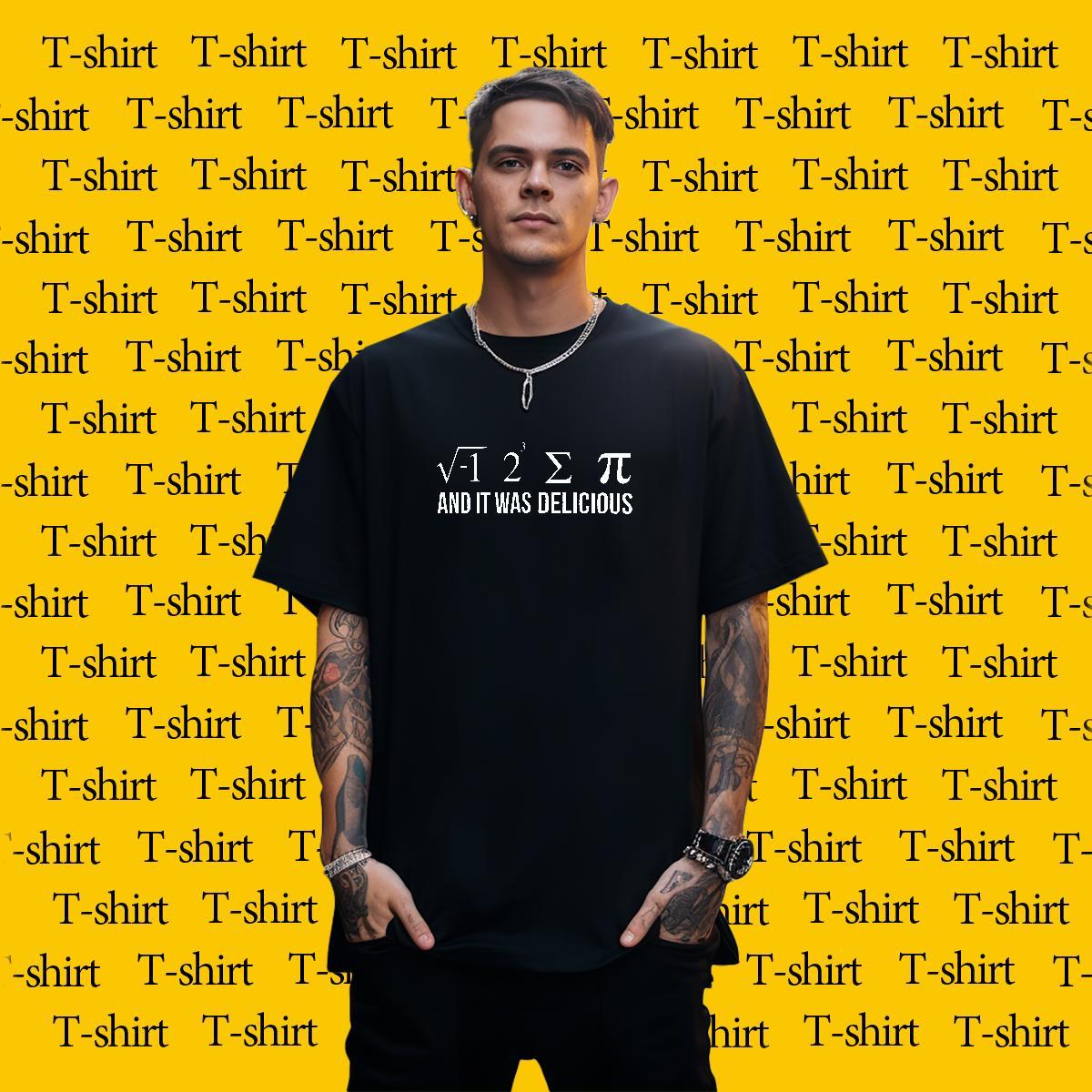 Fashion T Shirts Men letter Top Tees 100% Cotton 230g High Street Hip Hop Loose Oversized 3XL 4XL Breathable Short Sleeve Men Tees