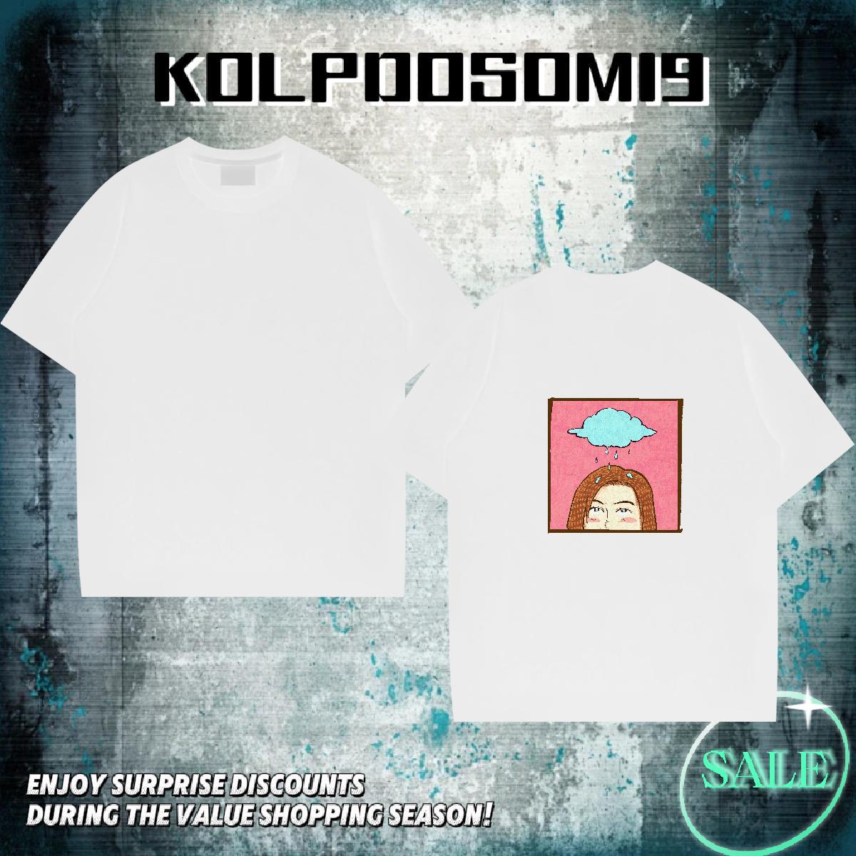 New T shirt portrait Tees 100% Cotton 230g Beach High Quality Oversized 4XL Round Neck Short Sleeve Mens Tshirts