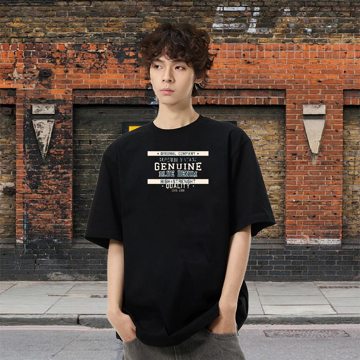 2024 Man T Shirts letter Top Tees 100% Cotton 230g High Street Hip Hop Unisex Floral Print Crew Neck Breathable Men Tops Tees
