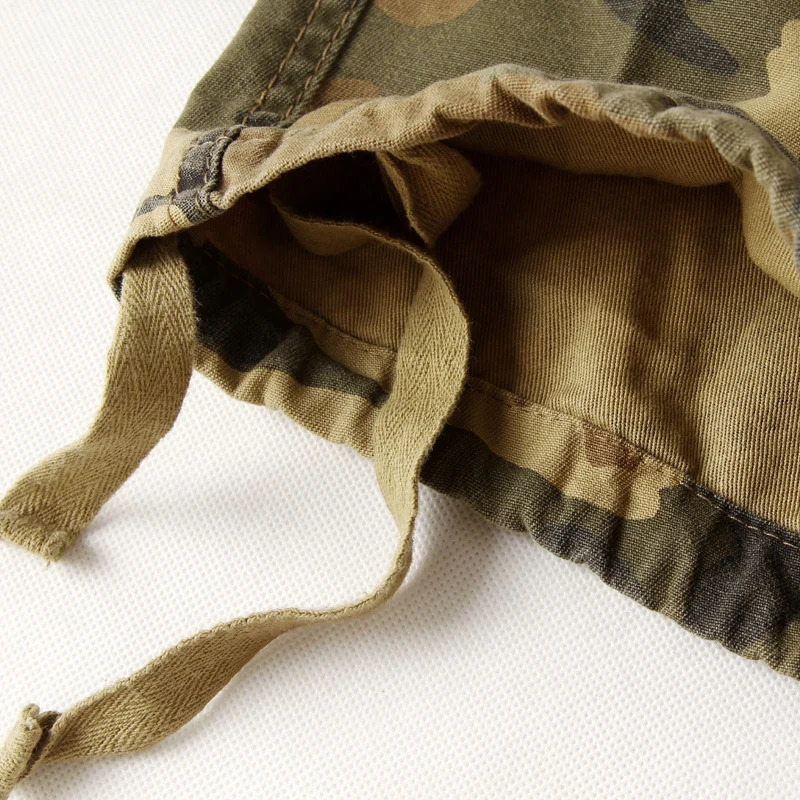 High Quality Mens Cargo Pants Casual Loose Multi Pocket Cotton Long Trousers for Men Camo Joggers Plus Size 2840 240806