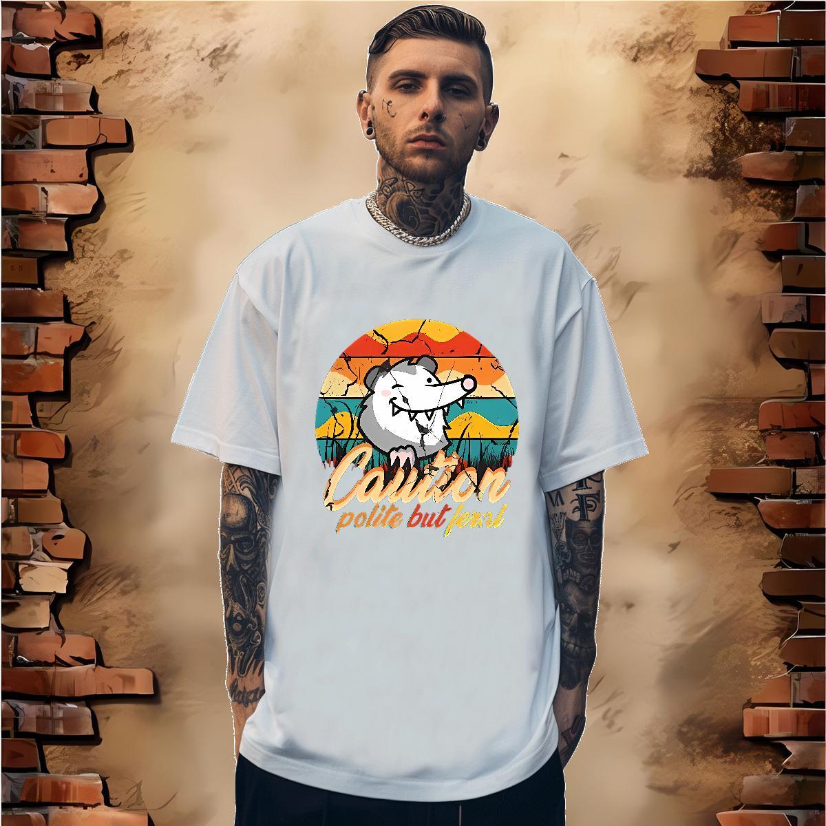 New Man T Shirts scenery Clothings 100% Cotton 230g Casual Daily Wear Loose Fit Oversized 4XL Round Neck Short Sleeve Men Tees