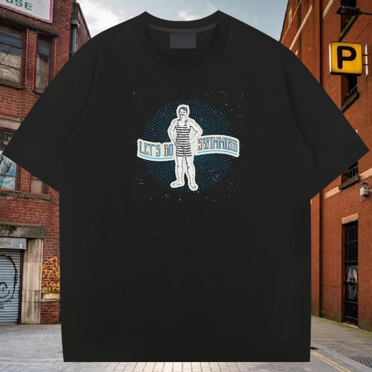 Stylist T shirt character Tee Shirt 230g 100% Cotton Outdoor Unisex Anime Breathable Tshirt for Man Woman