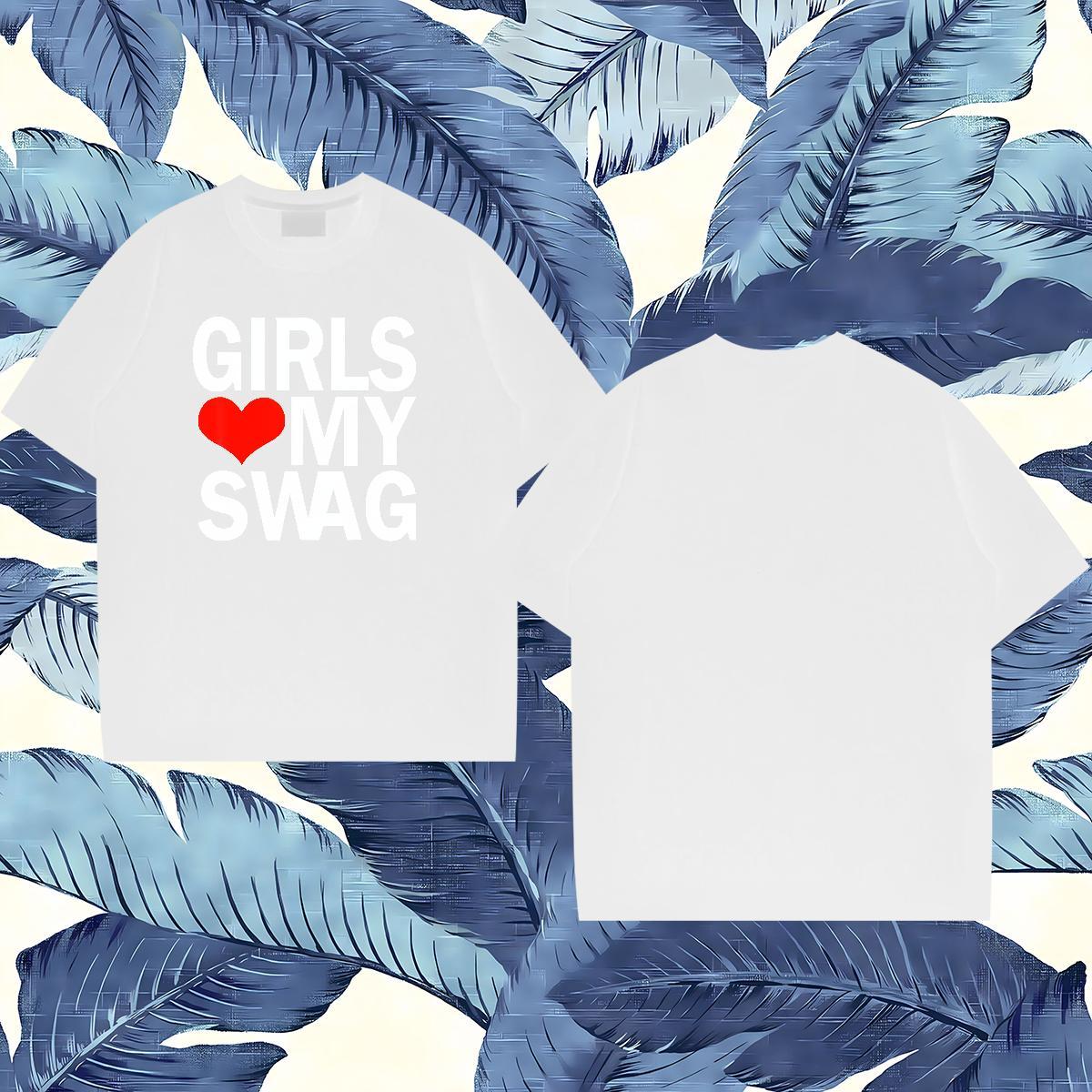 2024 Summer T Shirt For Man letter Tops Shirt 100% Cotton 230g Beach Unisex Custom Cartoon Short Sleeve Soft Men Tshirts