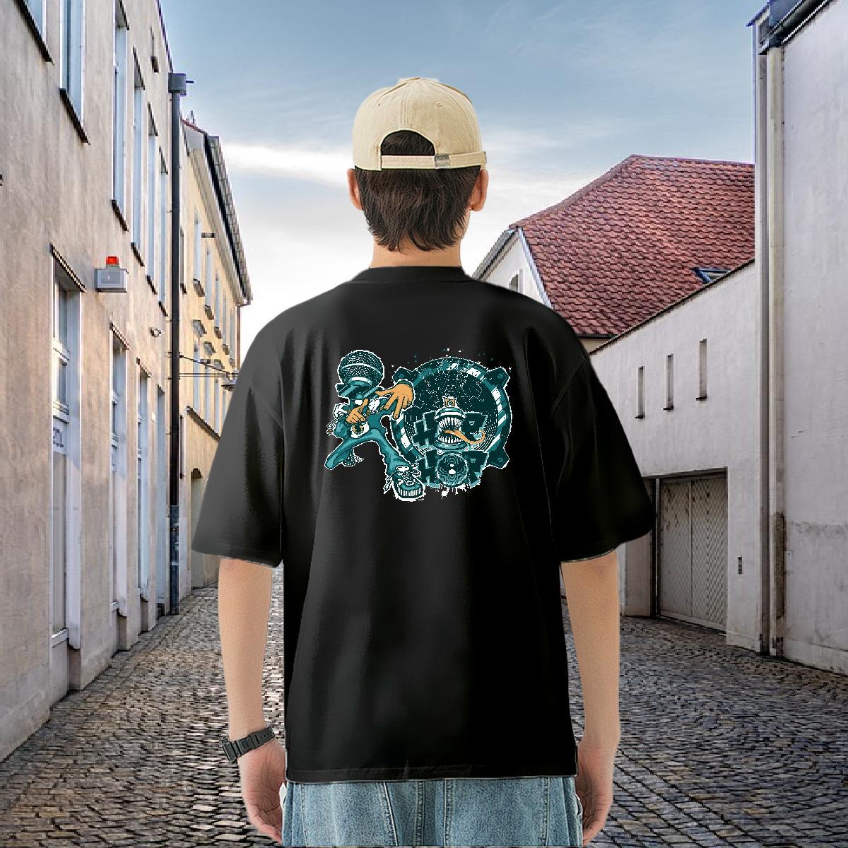 2024 Summer T-Shirts for Men ET Tees Shirts 230g 100% Cotton High Street Hip Hop Soft Custom Printing Breathable Short Sleeve Men Tops Tees