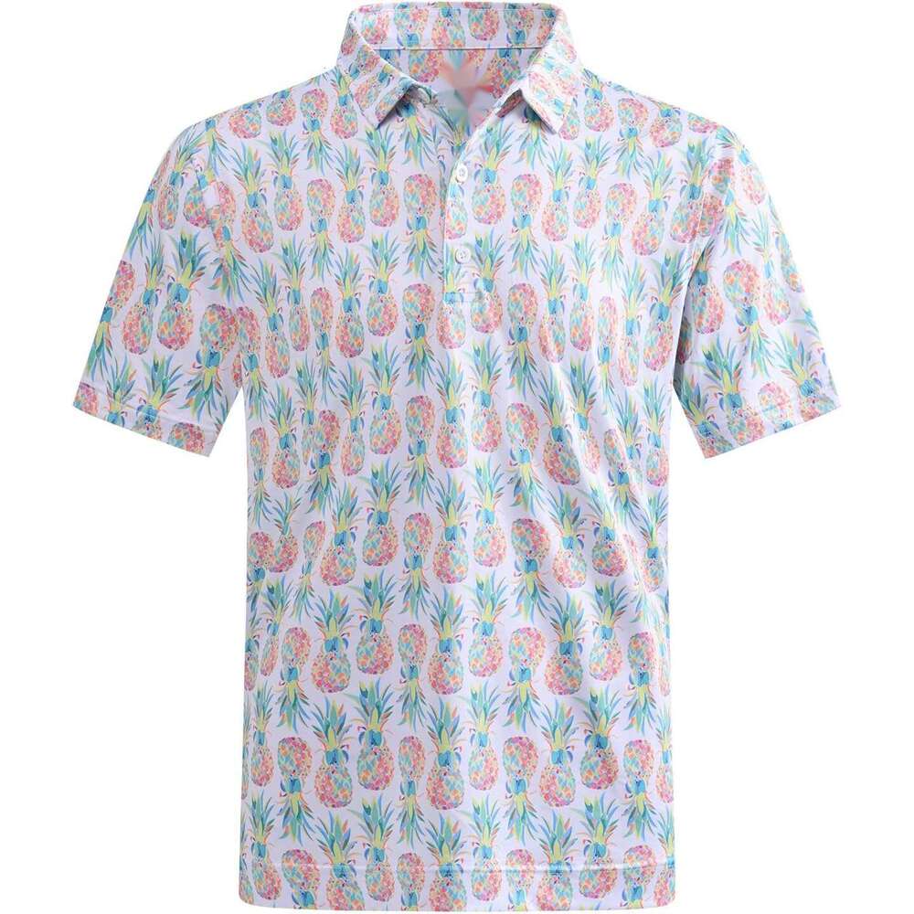 Polo shirt Shirts Moisture Wicking Dry Performance Mens Golf Shirt Regular Fit Fashion Print Sleeve Casual tops summer clothes Short sleeve - view 6
