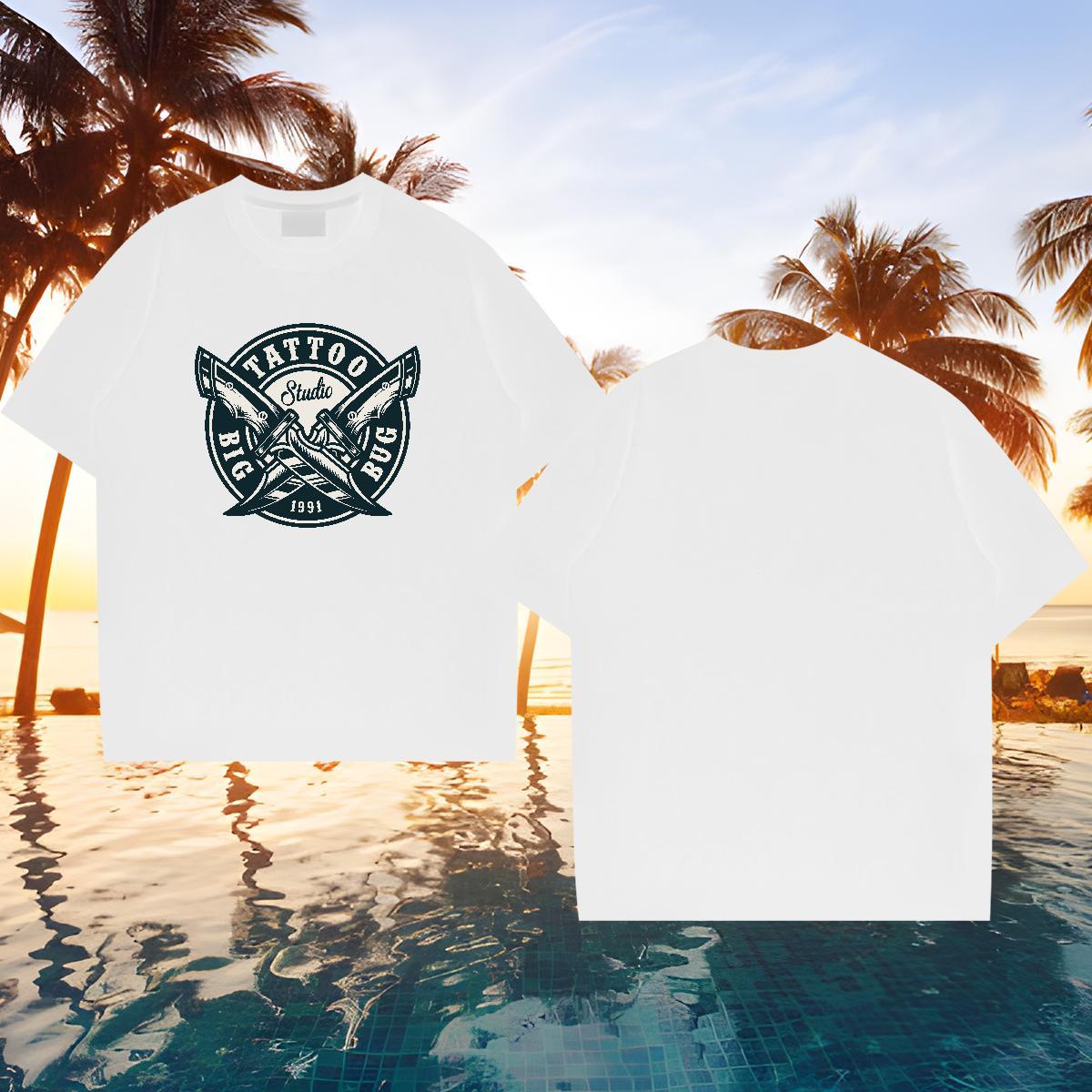 2024 Designer T Shirt For Man tool Tshirts 230g 100% Cotton Daily Outfit High Quality Customized Print Breathable Soft Couples T Shirts
