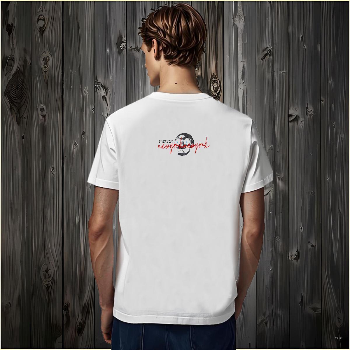 DIY Man T Shirts skull Tees 230g Pure Cotton Sports Casual Cool Design Customized Print O Neck Short Sleeves Tshirts