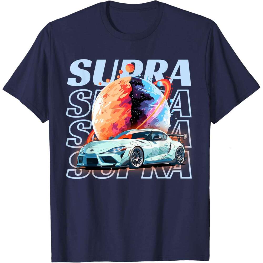 Mens T shirt JDM Supra Space Theme Car Lover Japan Graphic T-Shirt shirts tshirt graphic tee Casual tops summer clothes Short sleeve Free shipping