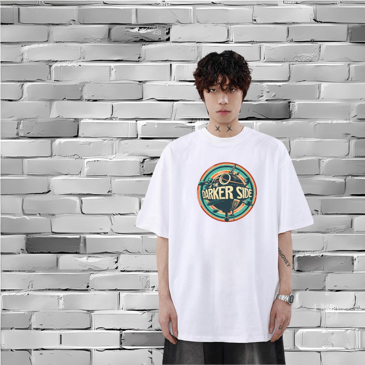 Fashion New Men T Shirts letter Tops Shirt 100% Cotton 230g Anime Printing Street Brand Custom Printed Short Sleeve Soft Tshirts